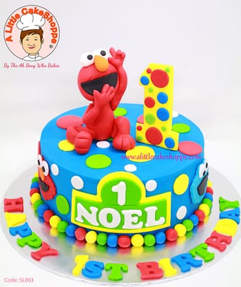 Best Customised Cake Singapore custom cake 2D 3D birthday cake cupcakes desserts wedding corporate events anniversary fondant fresh cream buttercream cakes alittlecakeshoppe a little cake shoppe compliments review singapore bakers SG cakeshop ah beng who bakes elmo sesame street cookie monster