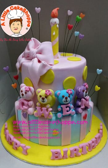 Best Customised Cake Singapore custom cake 2D 3D birthday cake cupcakes desserts wedding corporate events anniversary fondant fresh cream buttercream cakes alittlecakeshoppe a little cake shoppe compliments review singapore bakers SG cakeshop ah beng who bakes teddy bear